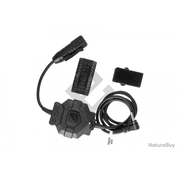 PTT double sans fil - Yaesu / Noir - Z-Tactical