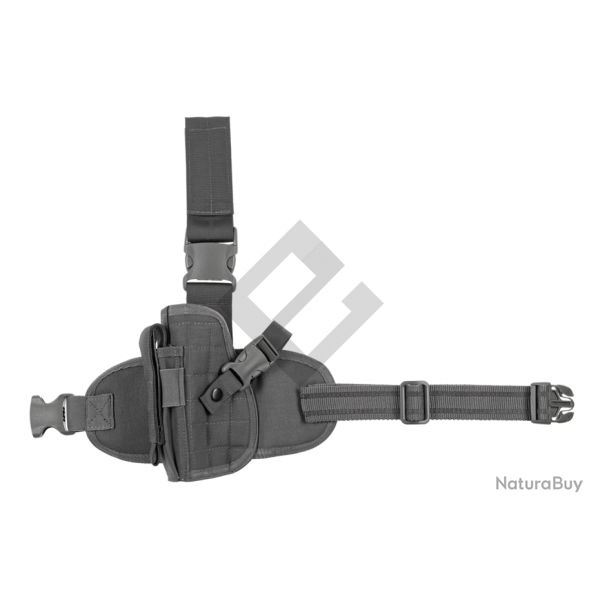 Holster de cuisse universel pour gaucher - Wolf Grey - Invader Gear