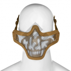 Masque grillagé Stalker "Tête de mort" - Tan - Invader Gear