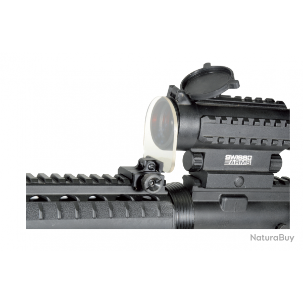 Verres de protection basculants pour rail Picatinny x2 - Swiss Arms