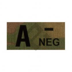 Patch groupe sanguin A Neg - Multicam IR - Clawgear