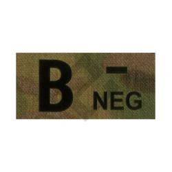 Patch groupe sanguin B Neg - IR Multicam - Clawgear
