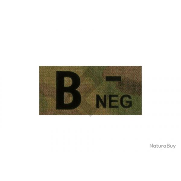 Patch groupe sanguin B Neg - IR Multicam - Clawgear