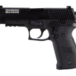 Swiss Arms Navy Pistol railed GBB - Noir - Cybergun/Armorer Works