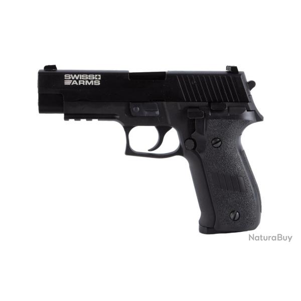 Swiss Arms Navy Pistol railed GBB - Noir - Cybergun/Armorer Works