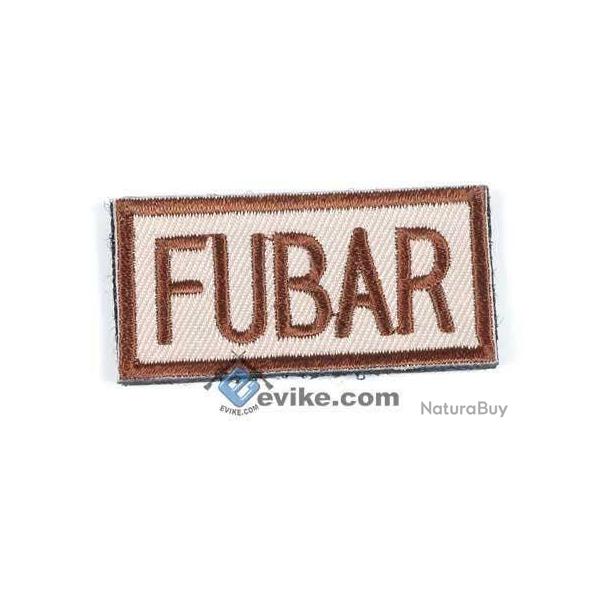 Patch "FUBAR" 50x25mm - Tan - Evike