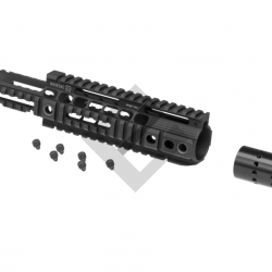 Garde-main 10" Open Top Noveske Free Float pour M4 AEG - Aluminium / Noir - Madbull