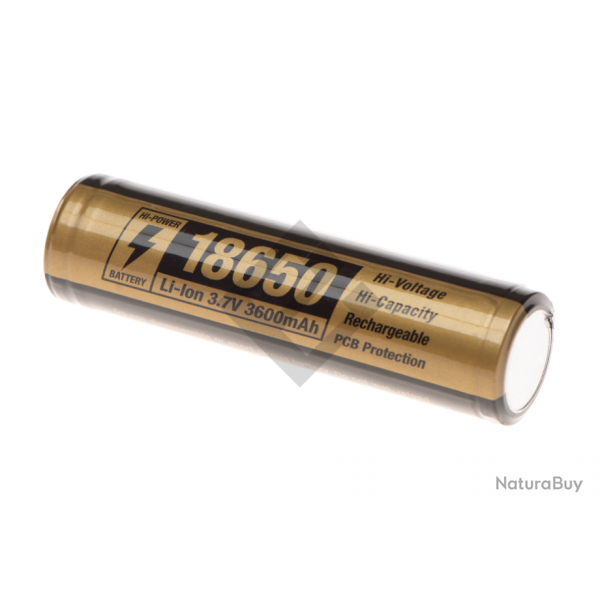 Batterie rechargeable Li-Ion 18650 3,7V 3600mAh - Clawgear