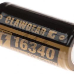 Batterie rechargeable Li-Ion 16340 3,7V 700mAh - Clawgear