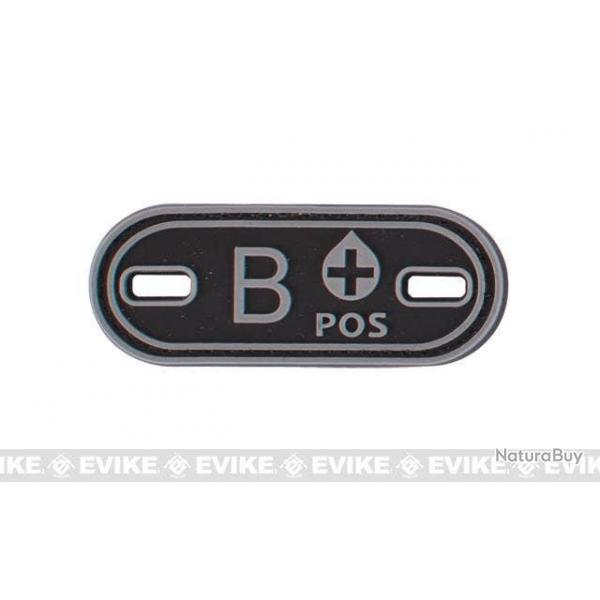 Patch Groupe Sanguin B POS - Noir - Matrix