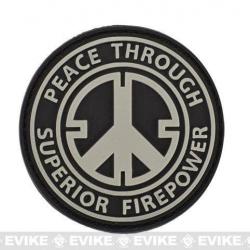 Patch "Peace Through Superior Firepower" - Noir - Matrix