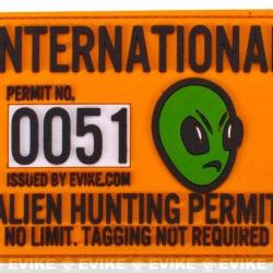 Patch Alien Hunting Permit - Evike