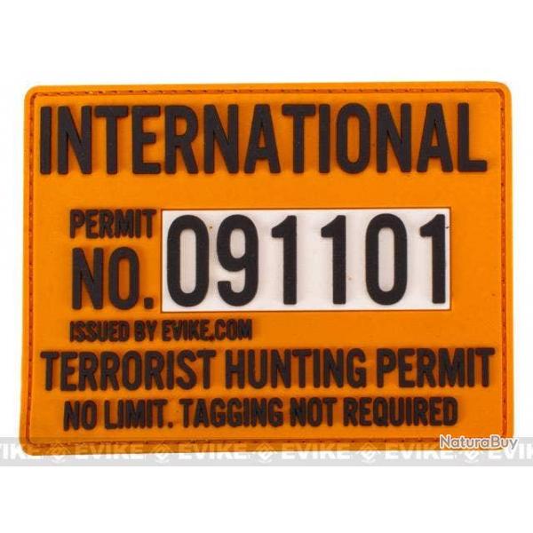 Terrorist Hunting Permit patch - Evike