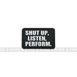 Patch "Shut Up, Listen, Perform" - Noir - Matrix