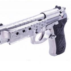 M92 Hex Cut GBB - Silver - WE