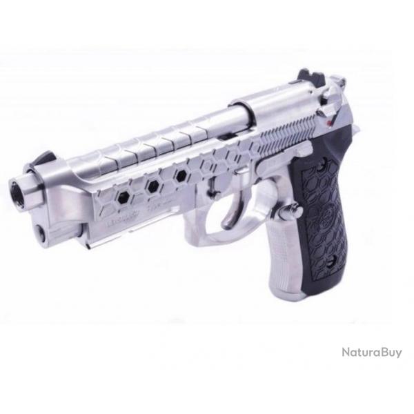 M92 Hex Cut GBB - Silver - WE