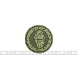 Patch "Don't Run You'll Only Die Tired" - Olive Drab - Matrix