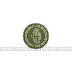 Patch "Don't Run You'll Only Die Tired" - Olive Drab - Matrix