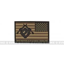 Patch USA Evike inversé - Tan - Evike