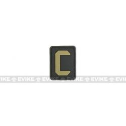 Patch PVC "C" - Noir & Tan - Evike