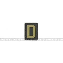 Patch PVC "D" - Noir & Tan - Evike