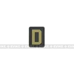 Patch PVC "D" - Noir & Tan - Evike