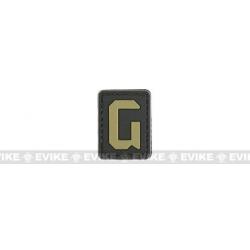 Patch PVC "G" - Noir & Tan - Evike