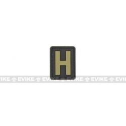 Patch PVC "H" - Noir & Tan - Evike