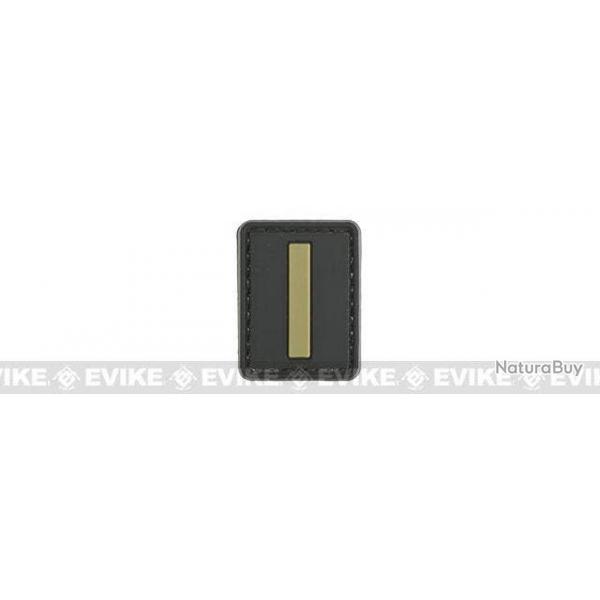 Patch PVC "I" - Noir & Tan - Evike