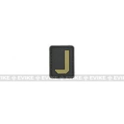 Patch PVC "J" - Noir & Tan - Evike
