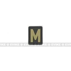 Patch PVC "M" - Noir & Tan - Evike