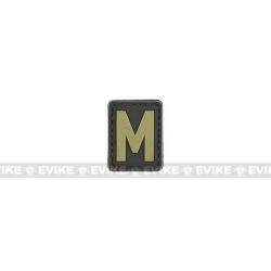 Patch PVC "M" - Noir & Tan - Evike