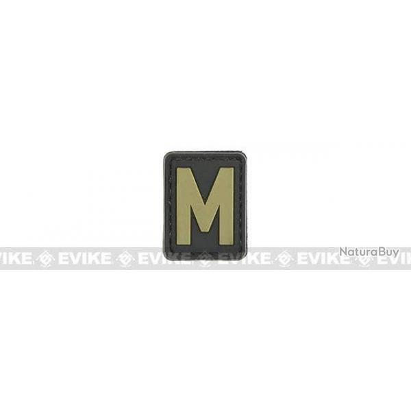 Patch PVC "M" - Noir & Tan - Evike