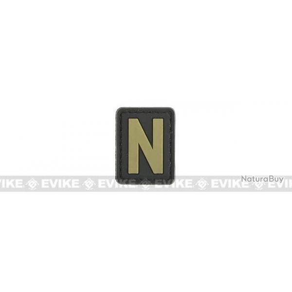 Patch PVC "N" - Noir & Tan - Evike