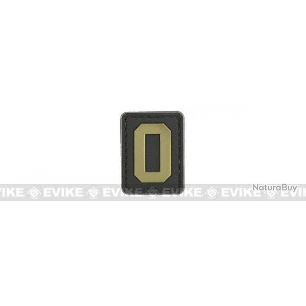 Patch PVC "O" - Noir & Tan - Evike