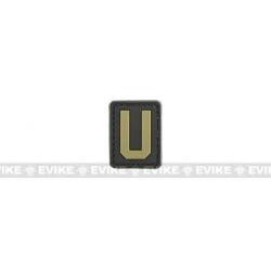 Patch PVC "U" - Noir & Tan - Evike