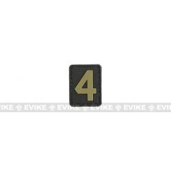 Patch "4" - Noir & Tan - Evike