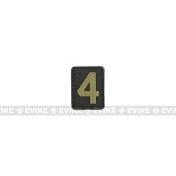 Patch "4" - Noir & Tan - Evike
