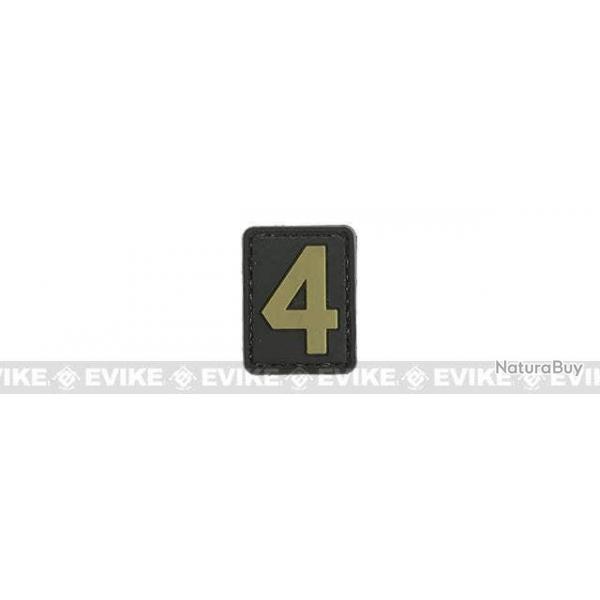 Patch "4" - Noir & Tan - Evike
