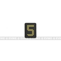 Patch "5" - Noir & Tan - Evike