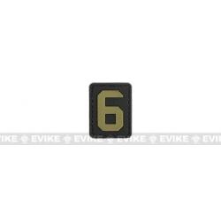 Patch "6" - Noir & Tan - Evike