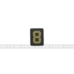 Patch "8" - Noir & Tan - Evike