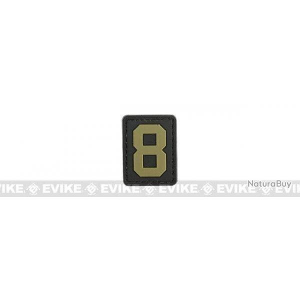 Patch "8" - Noir & Tan - Evike