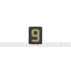 Patch "9" - Noir & Tan - Evike