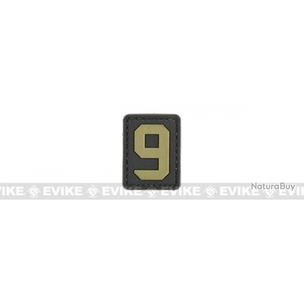 Patch "9" - Noir & Tan - Evike