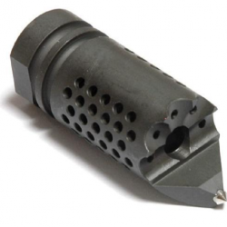 Cache-flamme type SVCOMP - 14mm CCW / Acier / Noir - 5KU