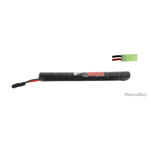 Batterie NiMH 8,4V 1600mAh type Stick - Tamiya Mini - Swiss Arms