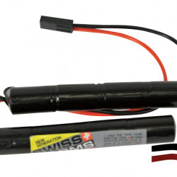 Batterie NiMH 9,6V 1600mAh type SOPMOD - Tamiya Mini - Swiss Arms