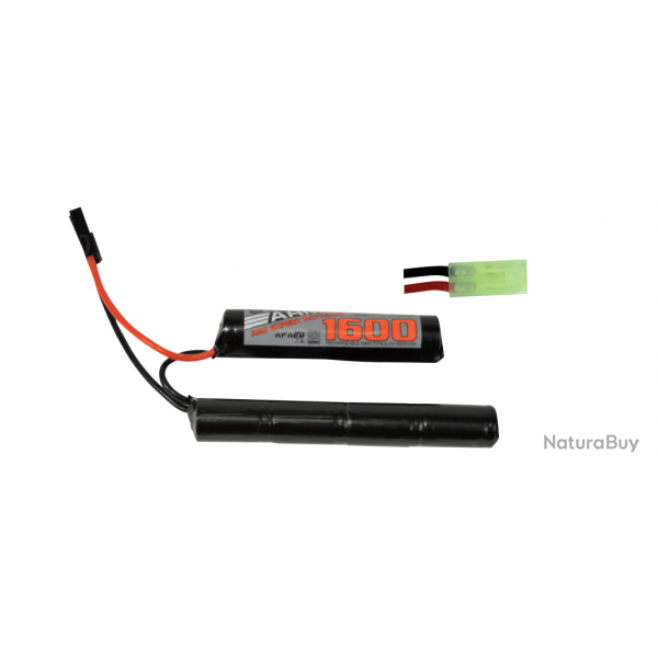 Batterie NiMH 8,4V 1600mAh type SOPMOD - Tamiya Mini - Swiss Arms