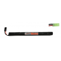 Batterie NiMH 9,6V 1600mAh type Stick - Tamiya Mini - Swiss Arms